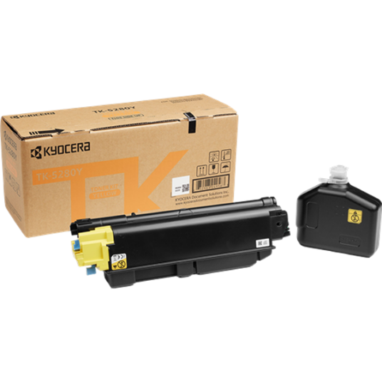 Kyocera TK-5280 Y lasertoner - 1T02TWANL0 Original - Gul 11000 sider Kyocera TK-5280 Y lasertoner - 1T02TWANL0 Original - Gul 11000 sider