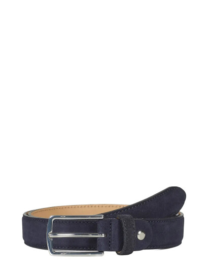 Howard London Suede Leather Belt Jack - Navy - 105