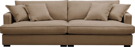 Rossita Lyx 3 seters ekstra dyp sofa i manchester Lysebrun