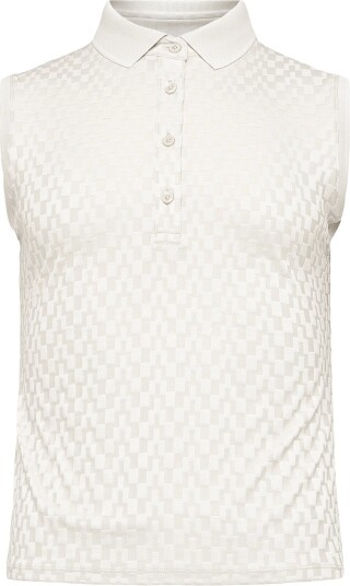 J. Lindeberg Dani Sleeveless Polo   Cream   XS
