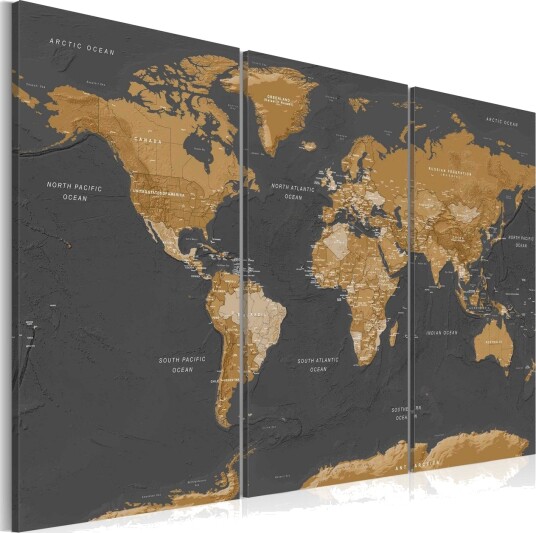 Bilde World Map Modern Aesthetics 90x60 Artgeist sp. z o. o.