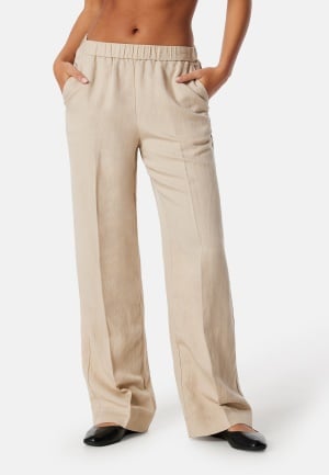 GANT Linen Blend Pull On Pants Beige 42 GANT Linen Blend Pull On Pants Beige 42
