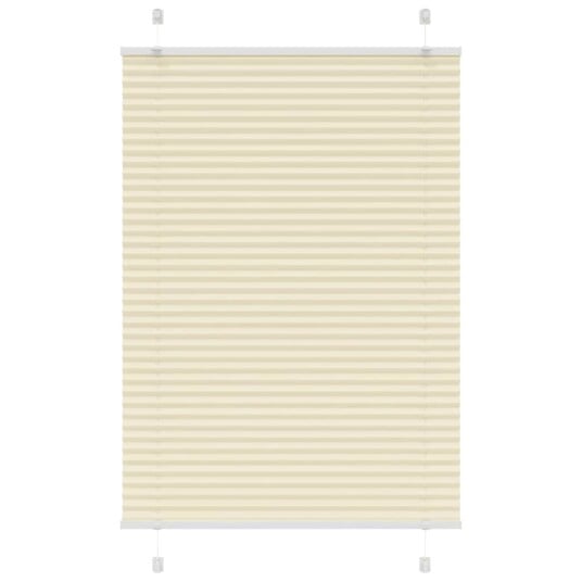 plisségardin krem 85x150 cm Stoff Bredde 84,4 Polyester