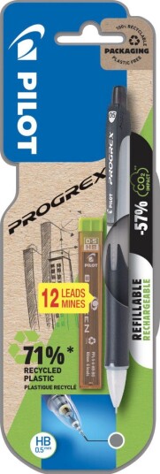 Trykkblyant Pilot Progrex 0,5 + refill (1) Trykkblyant Pilot Progrex 0,5 + refill (1)