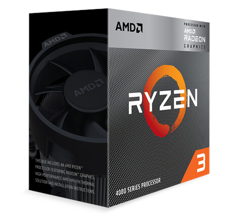 AMD Ryzen 3 4300G Wraith Stealth Prosessor/CPU - 4 kjerner - 3.8 GHz - AMD AM4 - AMD Boxed (PIB - med kjøler)