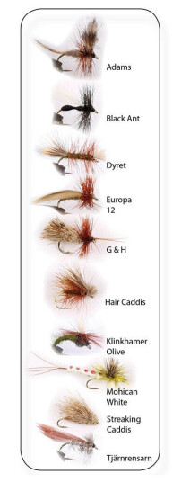 Wiggler Dry Fly 2, 10 pk. - tørrfluer Wiggler Dry Fly 2, 10 pk. - tørrfluer