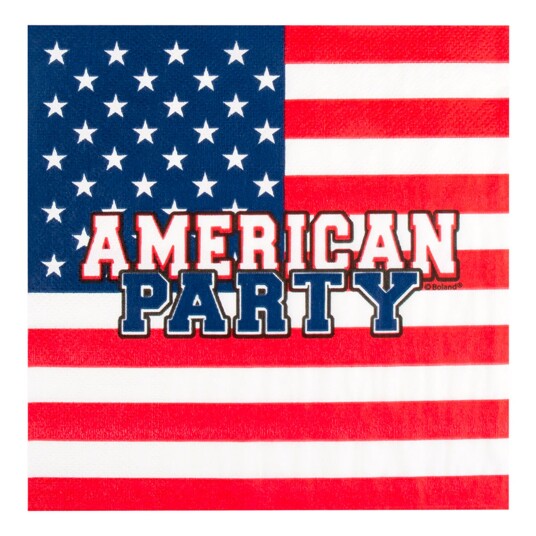 Boland Party Partners Servietter American Party  20-pakning