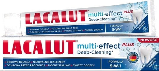 LACALUT Tannkrem Multi-Effect Plus Deep Cleaning  5-i-1 tannpleie for en sunn munn (75 ml.)