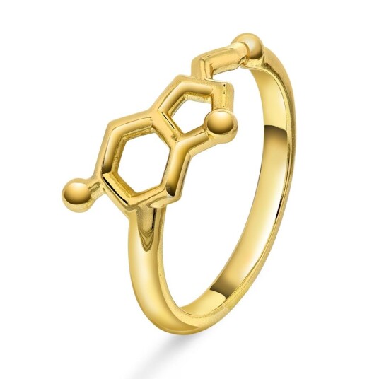 Sandra Lyng x Pan Jewelry Serotonin ring i 925 forgylt sølv størrelse 56