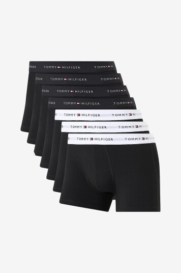 Tommy Hilfiger Boksershorts Trunk 7 pakning Hvit Tommy Hilfiger Boksershorts Trunk 7 pakning Hvit