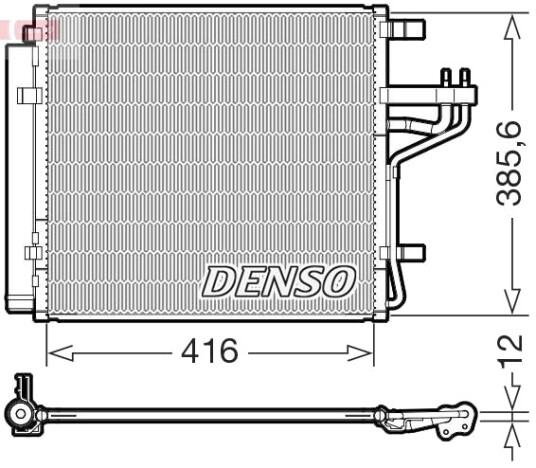 DENSO DCN43014 Kondensator, klimaanlegg