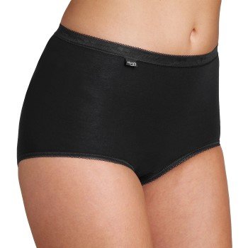 Sloggi Truserødam Basic Maxi Svart bomull 46 Dame