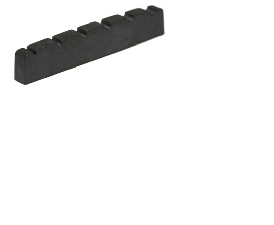 Graph Tech Pt-1600-00 Svart Tusq Xl Slotted Bass Nut, 6-Str. Electric, Flat