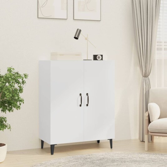 vidaXL Skjenk hvit 70x34x90 cm konstruert tre vidaXL Skjenk hvit 70x34x90 cm konstruert tre