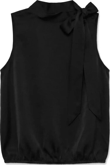 Vero Moda Vmmiro Sl Tie Top Wvn BLACK S