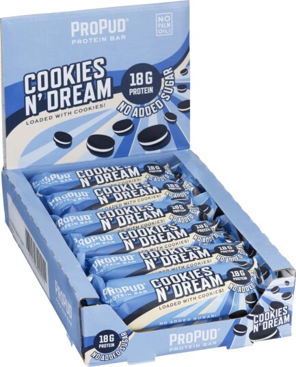 NJIE ProPud Protein Bar - Cookies n`Dream 12x55g NJIE ProPud Protein Bar - Cookies n`Dream 12x55g