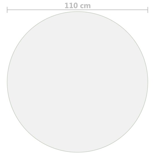  Bordbeskytter matt Ø 110 cm 2 mm PVC 288254