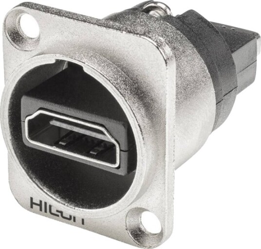 Hicon Hi Hdhd Ffdn Hdmi Kontakt Flensetilkobling Poler: 19 Sølv 1 Stk Hicon Hi Hdhd Ffdn Hdmi Kontakt Flensetilkobling Poler: 19 Sølv 1 Stk