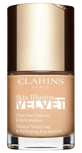 Clarins Skin Illusion Velvet Foundation 30 ml 103N Ivory - Fuktighetsgivende og Matte Finish