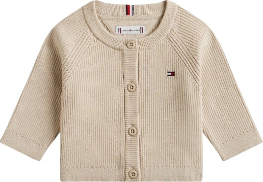 Tommy Hilfiger Cardigan Strikk Regular Gulfen Sand/Beige Tommy Hilfiger 2 år 92 Cardigan