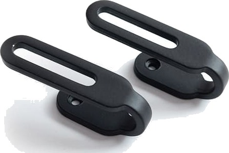 2 Pack Curtain Wall kroker sink legering draperi kroker for vegg Black