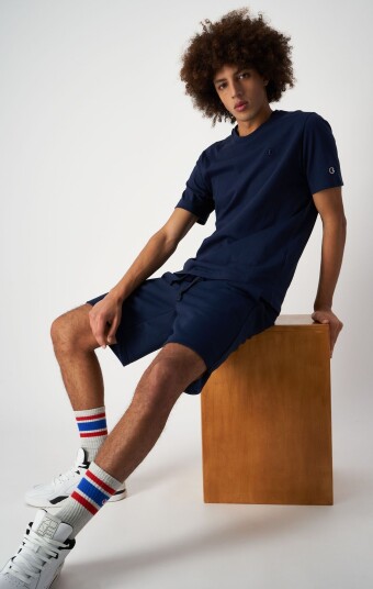 Champion Rochester Crewneck T-Shirt Herre Navy Blazer M