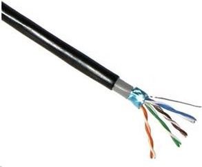 Lynx Cs Installasjonskabel Cat5e Solid Pvc 305M Pe + Pvc (Lx-Sld-Ftp5e-Outdj-Bk)