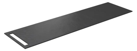 Korsbakken Benkeplate HPL med 1 Håndkleholder Svart / Side 170cm Korsbakken Benkeplate HPL med 1 Håndkleholder Svart / Side 170cm