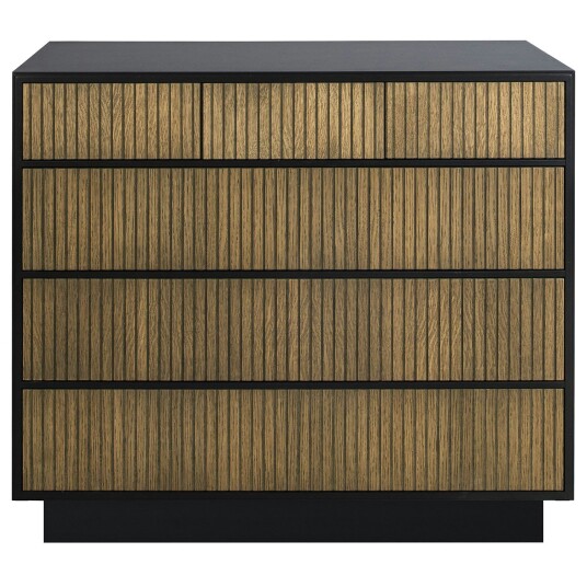Englesson Line Burned Walnut Chest Of Drawers With 6 Drawers Black