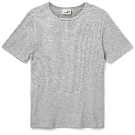 Sofie Schnoor Grey Mel Nataliasy Rib T-Skjorte 152