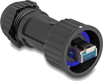 Delock Rj 45 Cat 6A Svart