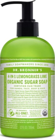 Dr. bronner 4 in 1 hand soap lemongrass 355 ml