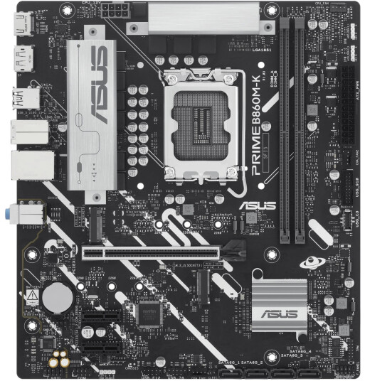 ASUS PRIME B860M-K Micro ATX Hovedkort DDR5 med LGA 1851 Sokkel og 2.5 Gigabit LAN ASUS PRIME B860M-K Micro ATX Hovedkort DDR5 med LGA 1851 Sokkel og 2.5 Gigabit LAN