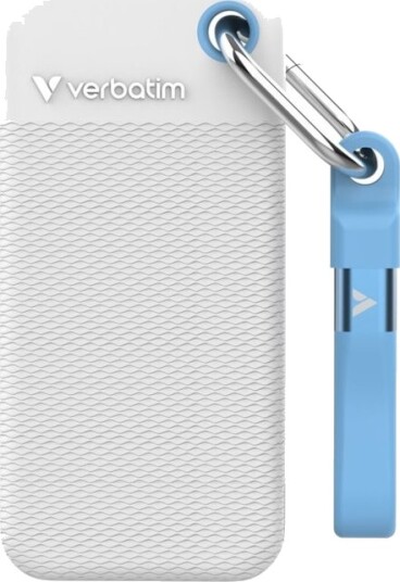 Verbatim Pocket - Color Edition - Ssd - 2 Tb - Nøkkelring Med Kabelfestet - Ekstern (Bærbar) - M.2 - Usb 3.2 Gen 2 (Usb-C Kontakt) - Hvit