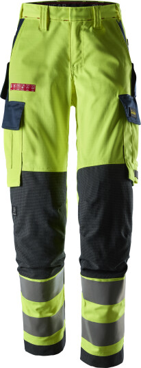 Snickers Workwear ProtecWork 6367 Arbeidsbukse varsel gul/marineblå dame klasse 2 flammebeskyttelse 34 Klær