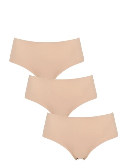 Missya Seamless Tai 3 Pack Cotton Beige S