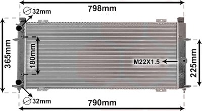 VAN WEZEL 58002094 Radiator motorkjøling VAN WEZEL 58002094 Radiator motorkjøling