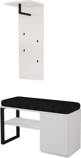 Uniqo Hallstativsett 35x90x35 cm Hvit
