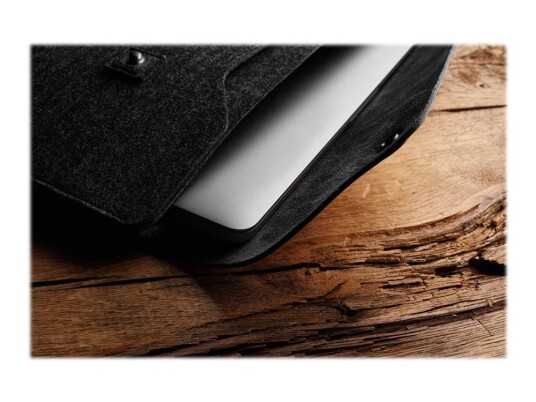 Mujjo Low-Key Collection - Notebookhylster - 15" - Svart - For Apple Macbook Pro With Retina Display (15.4 Tommer)