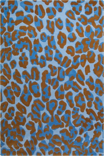Decotique Leopard Gulvteppe 180x270 cm Blå