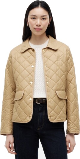 Tommy Hilfiger Lw Padded Slim Quilted Jacket Beige M