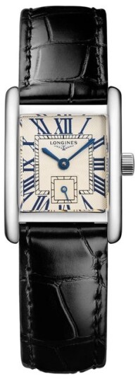 Longines Dameklokke L5.200.4.71.2 Mini DolceVita Hvit/Lær 29x21.5 mm