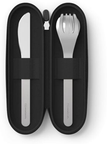 Monbento Slim Nest Trio Knife To Go Bestikksett Black Monbento Slim Nest Trio Knife To Go Bestikksett Black