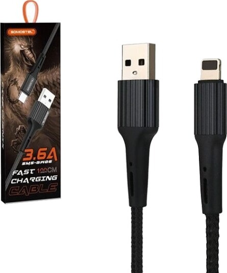 Somostel Usb-A Til Lightning-Kabel 1 M Sort Sms-Bw06 Usb–Lightning Sort
