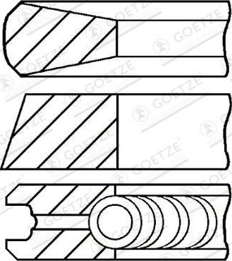 GOETZE ENGINE 08-431000-00 Stempelringsett
