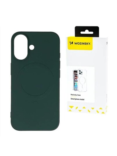 Wozinsky Liquid Silicone MagSafe Case for Samsung Galaxy S24 FE Green