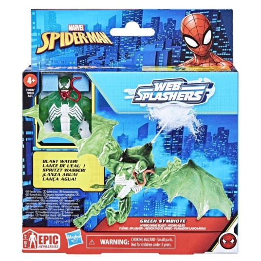 Spider-Man Web Splashers Figur og kjøretøy Green Symbiote Spider-Man Web Splashers Figur og kjøretøy Green Symbiote
