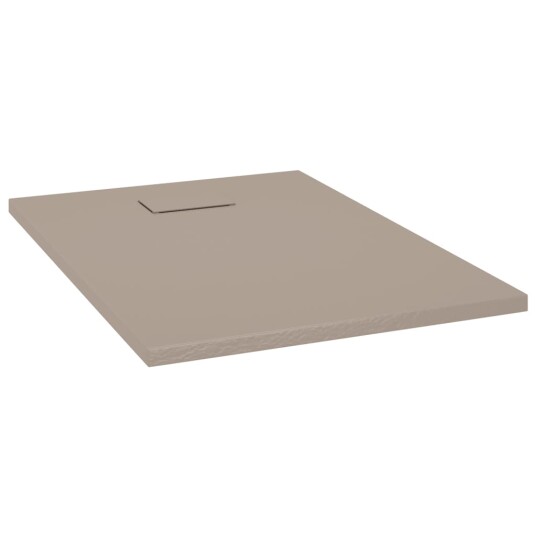 vidaXL Dusjbrett SMC brun 100x70 cm