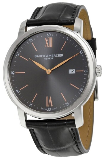 Baume & Mercier Herreklokke MOA10266 Classima Grå/Lær Ø42 mm Baume & Mercier Herreklokke MOA10266 Classima Grå/Lær Ø42 mm