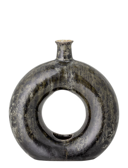 Bloomingville Deko Vase, Grøn, Stentøj - Green - ONE SIZE Bloomingville Deko Vase, Grøn, Stentøj - Green - ONE SIZE